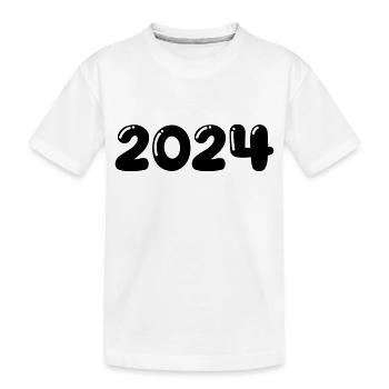 2024 - Kinder Premium Bio T-Shirt - Weiß - Vorne