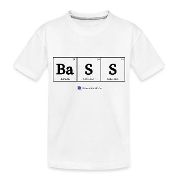 Bass (helle Stoffe) - Kinder Premium Bio T-Shirt - Weiß - Vorne