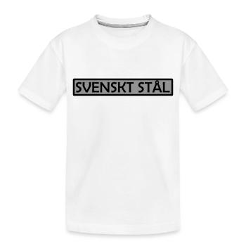 Swedish steel - Kids' Premium Organic T-Shirt - white - Front