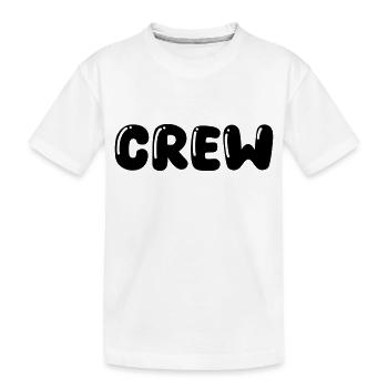 Crew - Kinder Premium Bio T-Shirt - Weiß - Vorne