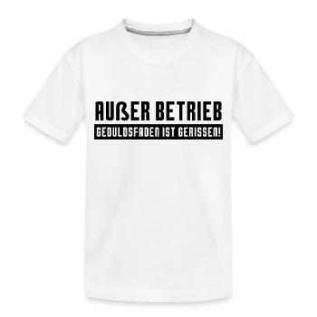 Dicton drôle image humour drôle idée cadeau - T-shirt bio Premium Enfant - blanc - Devant