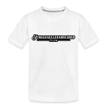 Enterrement de vie de garçon Equipe Enterrement de vie - T-shirt bio Premium Enfant - blanc - Devant