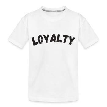 Loyauté - T-shirt bio Premium Enfant - blanc - Devant