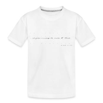 Ellipses, calligraphie moderne, humour minimaliste - T-shirt bio Premium Enfant - blanc - Devant