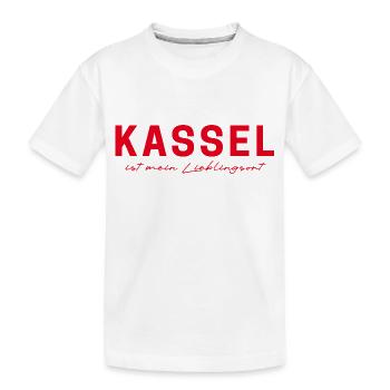 Kassel T-Shirt – Perfekt für Fans - Kinder Premium Bio T-Shirt - Weiß - Vorne
