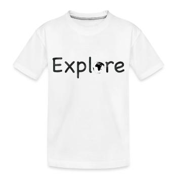 Explore - T-shirt bio Premium Enfant - blanc - Devant