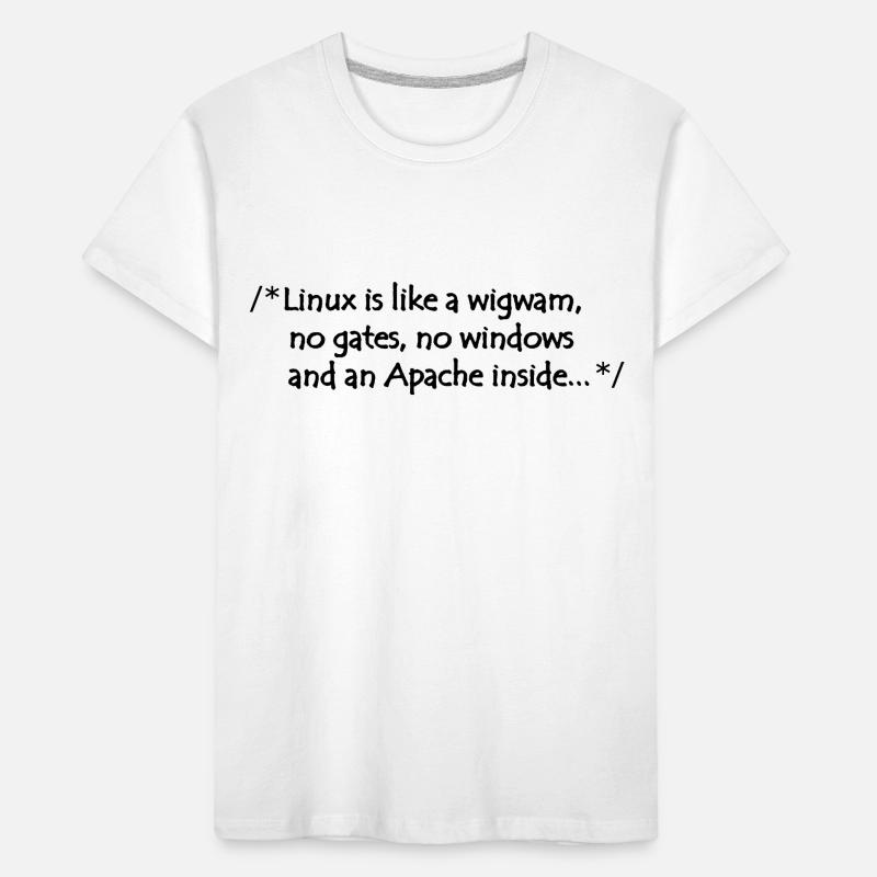 Linux est comme un tipi T-shirt bio Premium Enfant