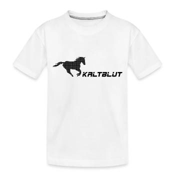 kaltblut - Kinder Premium Bio T-Shirt - Weiß - Vorne