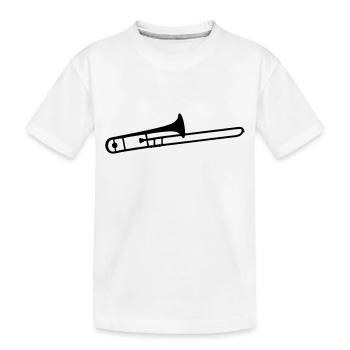 trombone - T-shirt bio Premium Enfant - blanc - Devant
