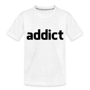 F-addic - T-shirt bio Premium Enfant - blanc - Devant