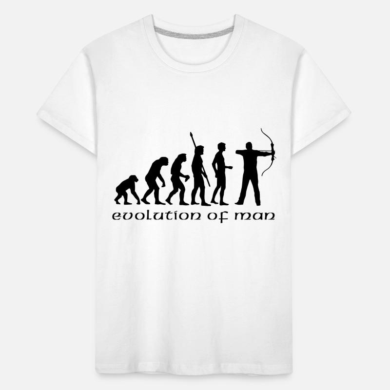 evolution_bogenschiessen_b T-shirt bio Premium Enfant