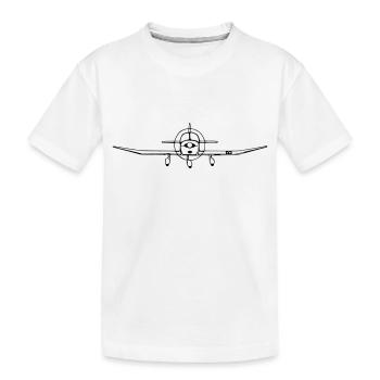 Avion Robin DR400 - T-shirt bio Premium Enfant - blanc - Devant