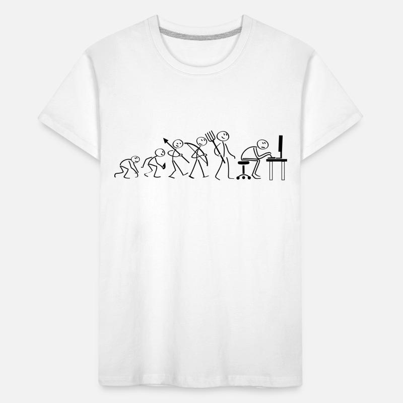 Evolution Computerarbeit Kinder Premium Bio T-Shirt