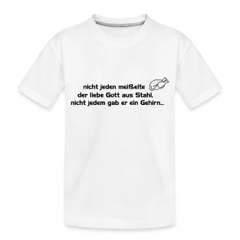 gehirn - Kinder Premium Bio T-Shirt - Weiß - Vorne