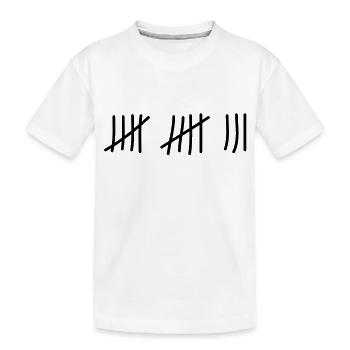 tage_zaehlen_13 - Kinder Premium Bio T-Shirt - Weiß - Vorne