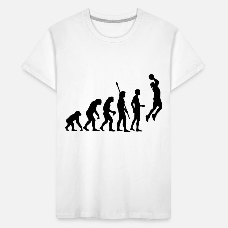 evolution_basketball_b_1c T-shirt bio Premium Enfant
