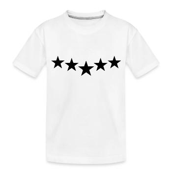 black stars - T-shirt bio Premium Enfant - blanc - Devant