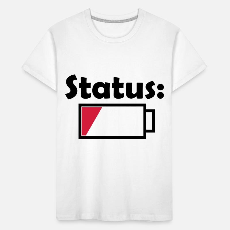 Battery status empty Kids' Premium Organic T-Shirt