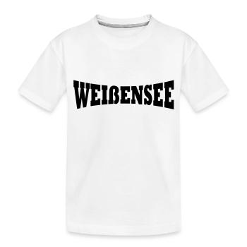 Weissensee lettrage - T-shirt bio Premium Enfant - blanc - Devant