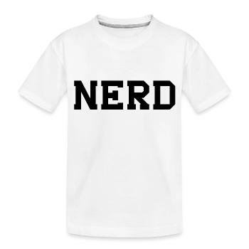 NERD - Kids' Premium Organic T-Shirt - white - Front