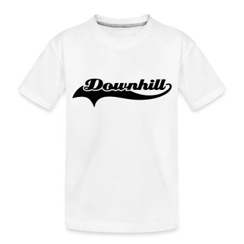 Downhill - Kids' Premium Organic T-Shirt - white - Front