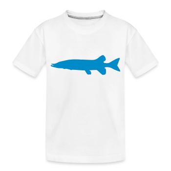 Fisch Hecht - Kinder Premium Bio T-Shirt - Weiß - Vorne
