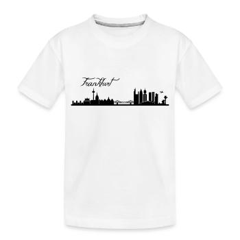 Frankfurter Skyline - Kinder Premium Bio T-Shirt - Weiß - Vorne