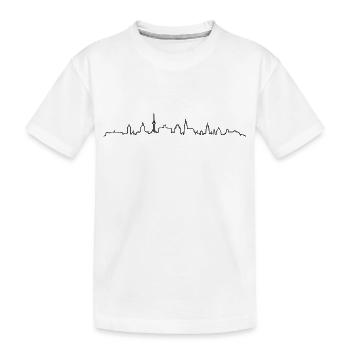 Skyline - Münster NRW - Kinder Premium Bio T-Shirt - Weiß - Vorne
