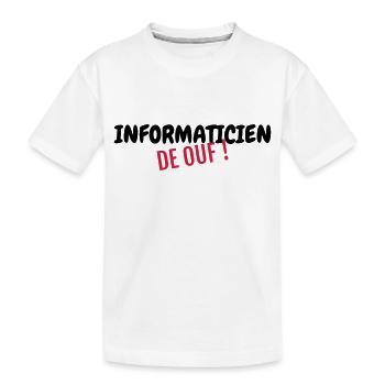 Computer / Informatiker / Aussenseiter / Ingenieur - Kinder Premium Bio T-Shirt - Weiß - Vorne
