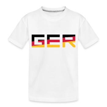 GER Team Germany Germany Couleurs Noir Rouge Go - T-shirt bio Premium Enfant - blanc - Devant