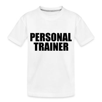 Personal trainer - Kids' Premium Organic T-Shirt - white - Front