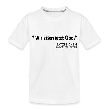 Fun Spaß Lustige - Kinder Premium Bio T-Shirt - Weiß - Vorne
