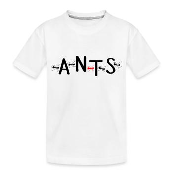 ant ant ant friends cool ants saying - Kids' Premium Organic T-Shirt - white - Front