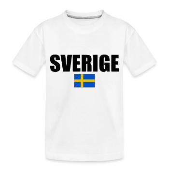 sverige - Kinder Premium Bio T-Shirt - Weiß - Vorne