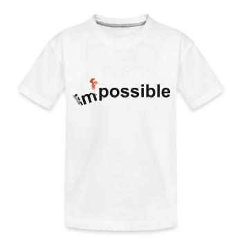 impossible 2 - Kids' Premium Organic T-Shirt - white - Front