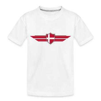 Dänemark Fan Weltmeisterschaft - Kinder Premium Bio T-Shirt - Weiß - Vorne