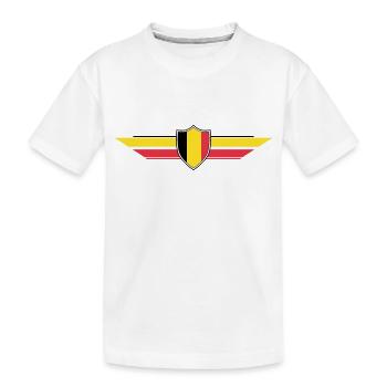 Belgien Fan Weltmeisterschaft - Kinder Premium Bio T-Shirt - Weiß - Vorne