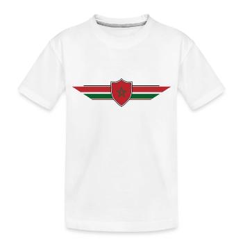 Marokko Fan Weltmeisterschaft - Kinder Premium Bio T-Shirt - Weiß - Vorne