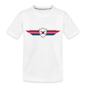 Südkorea Fan Weltmeisterschaft - Kinder Premium Bio T-Shirt - Weiß - Vorne