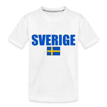Sverige - Kinder Premium Bio T-Shirt - Weiß - Vorne