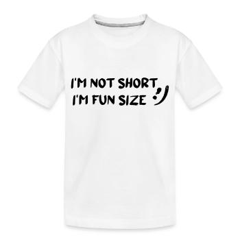 Lustiger Party Spruch für kleine Menschen Humor - Kinder Premium Bio T-Shirt - Weiß - Vorne