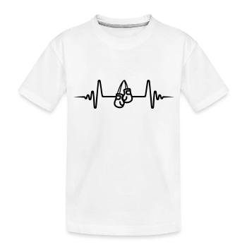 Boxen Boxhandschuhe Puls - Kinder Premium Bio T-Shirt - Weiß - Vorne