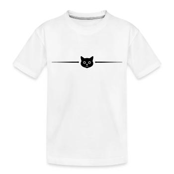 Ligne cat head - T-shirt bio Premium Enfant - blanc - Devant