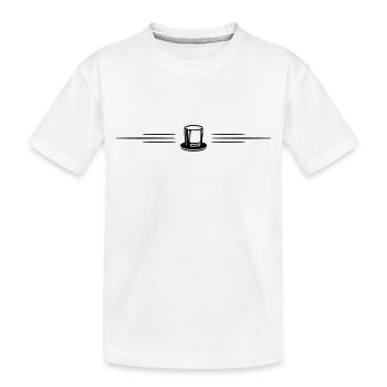 Cylinder Groom Line - Kids' Premium Organic T-Shirt - white - Front