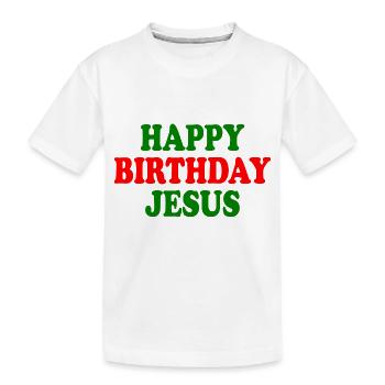 Happy birthday jesus - T-shirt bio Premium Enfant - blanc - Devant
