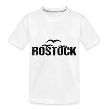 Rostock Ostsee Hansestadt Rostock - Kinder Premium Bio T-Shirt - Weiß - Vorne