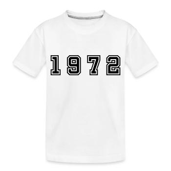 Numéro de l’année 1972 - T-shirt bio Premium Enfant - blanc - Devant