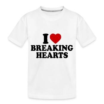 I love breaking hearts - T-shirt bio Premium Enfant - blanc - Devant