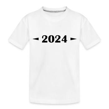2024 - Kinder Premium Bio T-Shirt - Weiß - Vorne