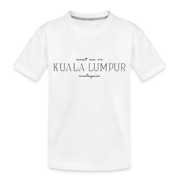 Meet me in Kuala Lumpur - Kinder Premium Bio T-Shirt - Weiß - Vorne